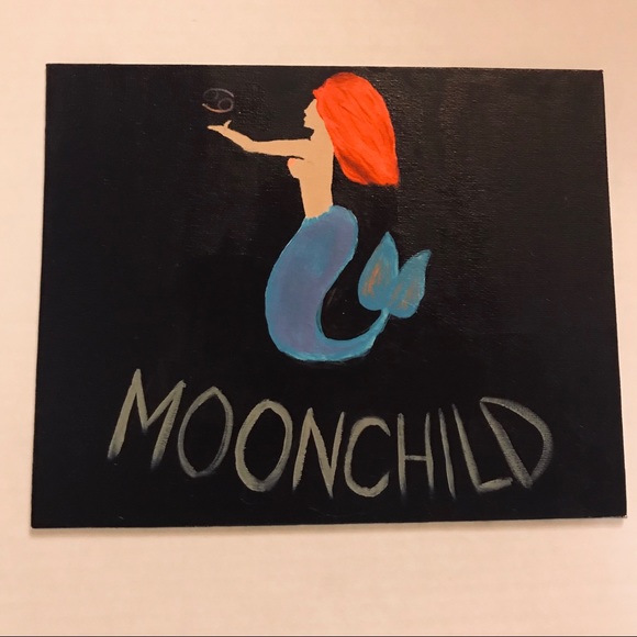 Other - Cancer Zodiac Mermaid Moon Child Original Painting